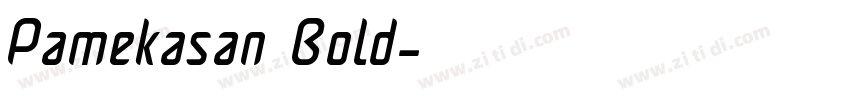 Pamekasan Bold字体转换